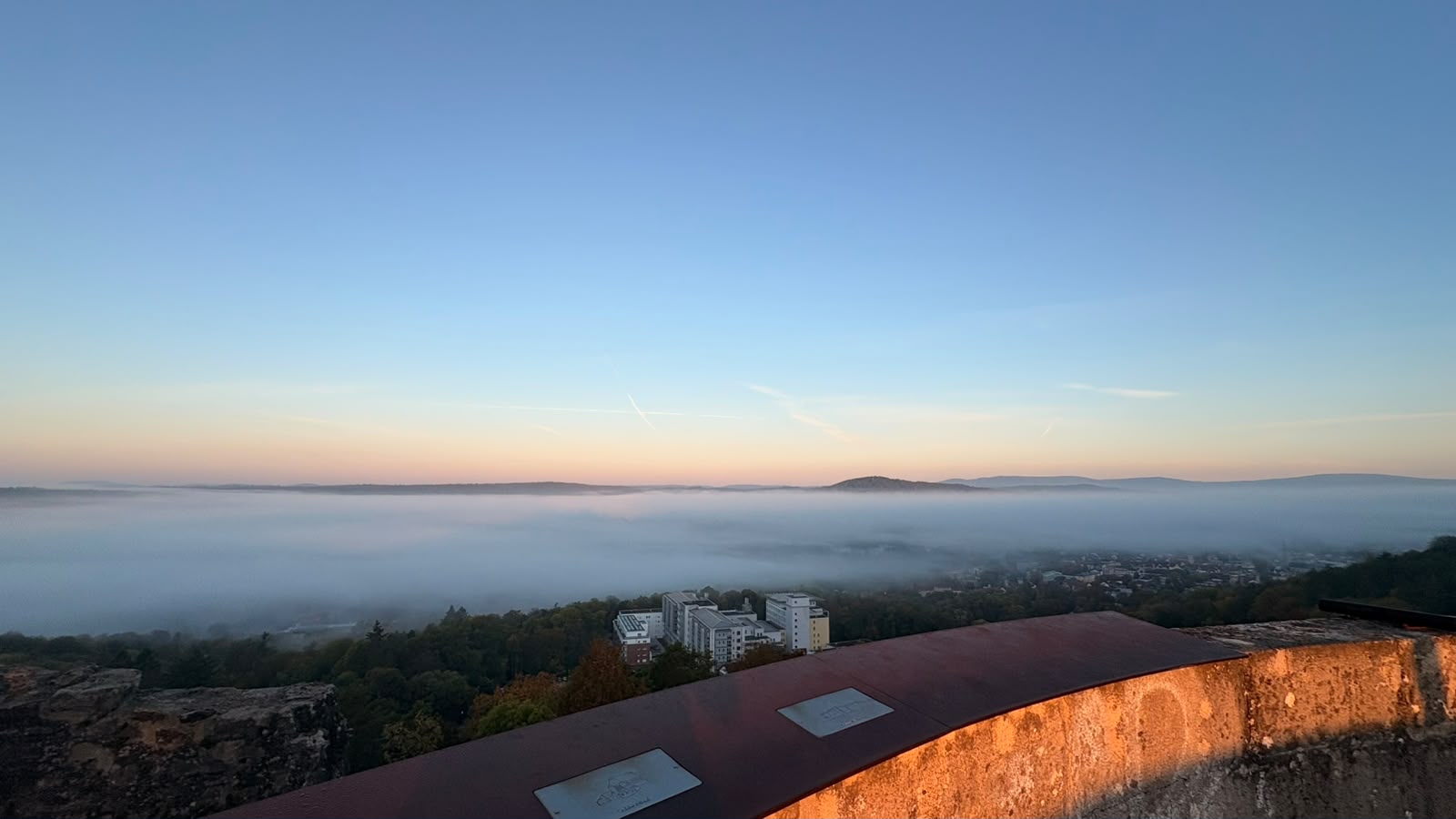 Früh Morgens Burg Botenlauben Bad Kissingen